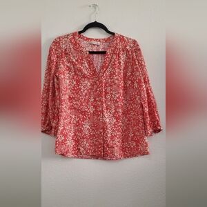 Knox Rose Floral Red Women's Top